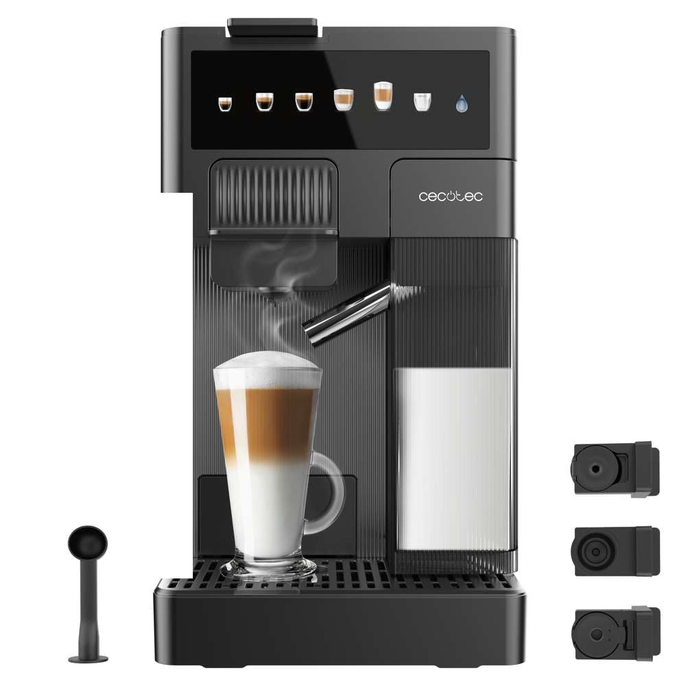 Machine a Café FreeStyle Latte. Cafetière à Capsules avec Réservoir à Lait 400 ml - Premium Quality