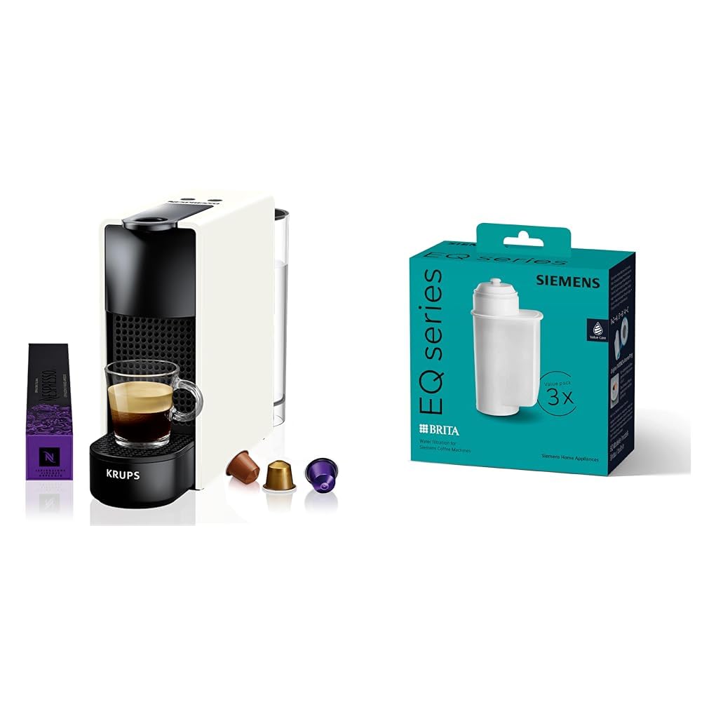 Essenza Mini Machine à Capsules de Café | 1260W | blanc | 0,7 litre et filtre à eau - Premium Quality