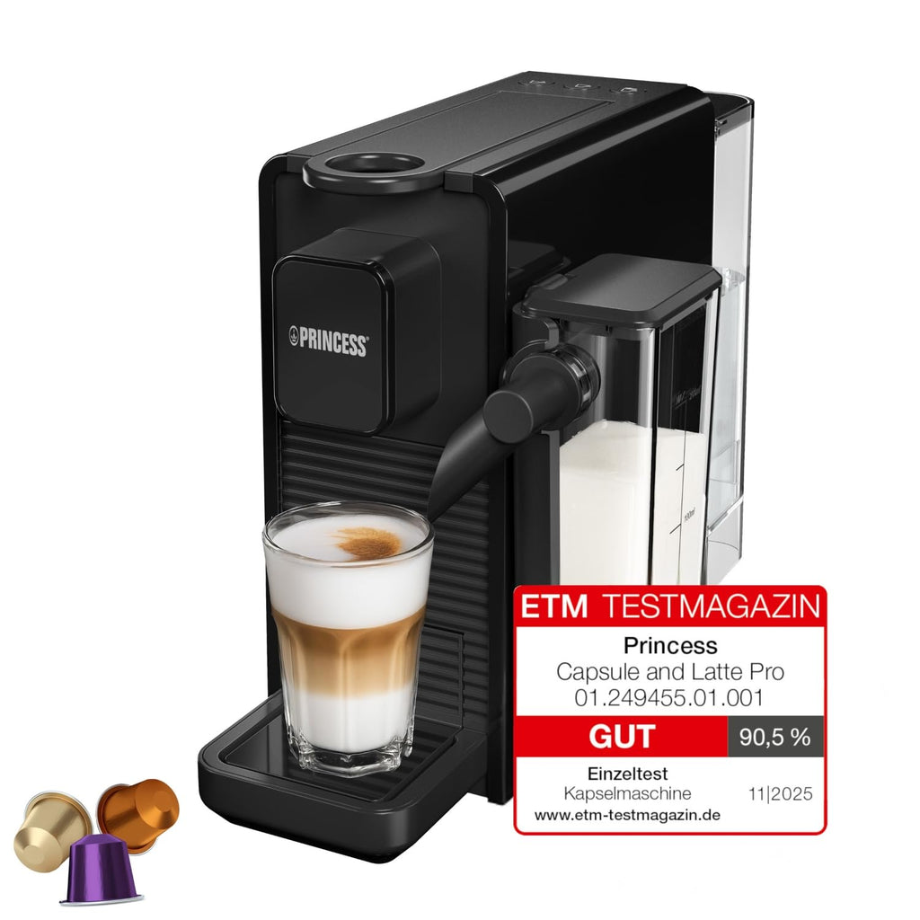 Machine à Café à Capsules and Latte Pro, Lait Automatique, 20 Bars - Premium Quality