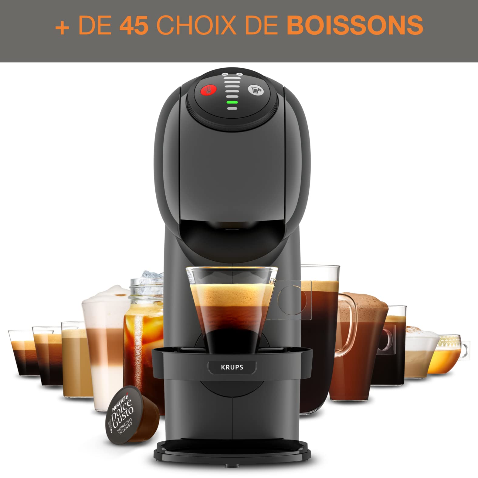 Machine à café dosettes multi-boissons, 0,8 L, Taille des boissons ajustable, Machine à espresso - Premium Quality
