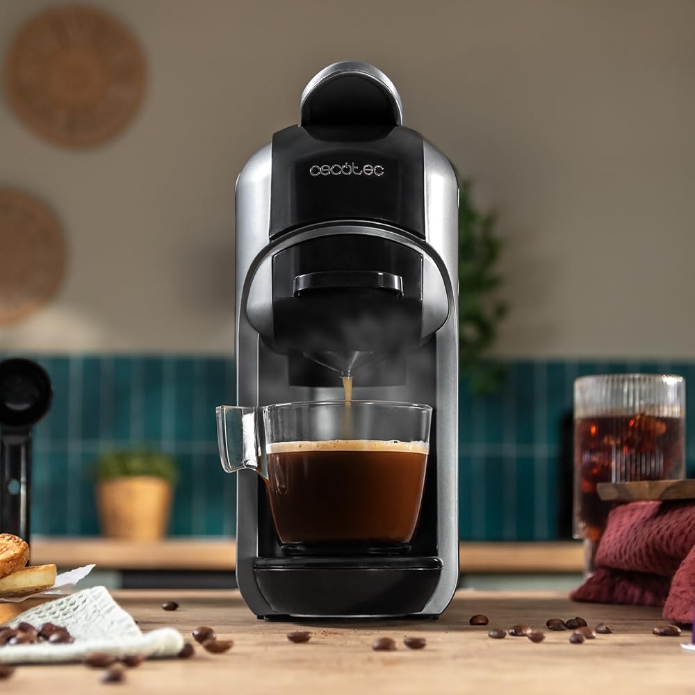 Cafetière espresso très compacte 3 en 1, machines à café à capsules Noir - Premium Quality