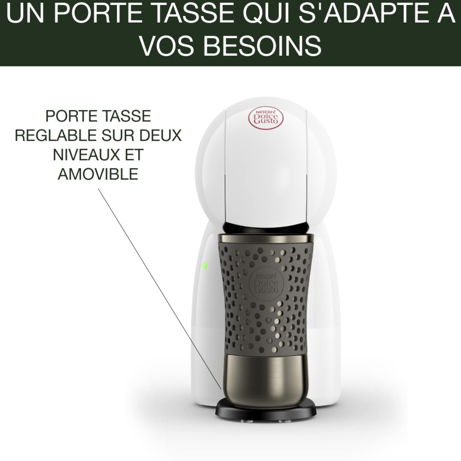 Machine à café capsules, 15 bars, Multi-boisson, Mode économie, Piccolo XS - Premium Quality