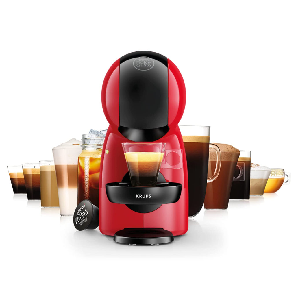 Machine à café capsules, Pression 15 Bars, Cafetière Dosettes Rouge et Noir - Premium Quality