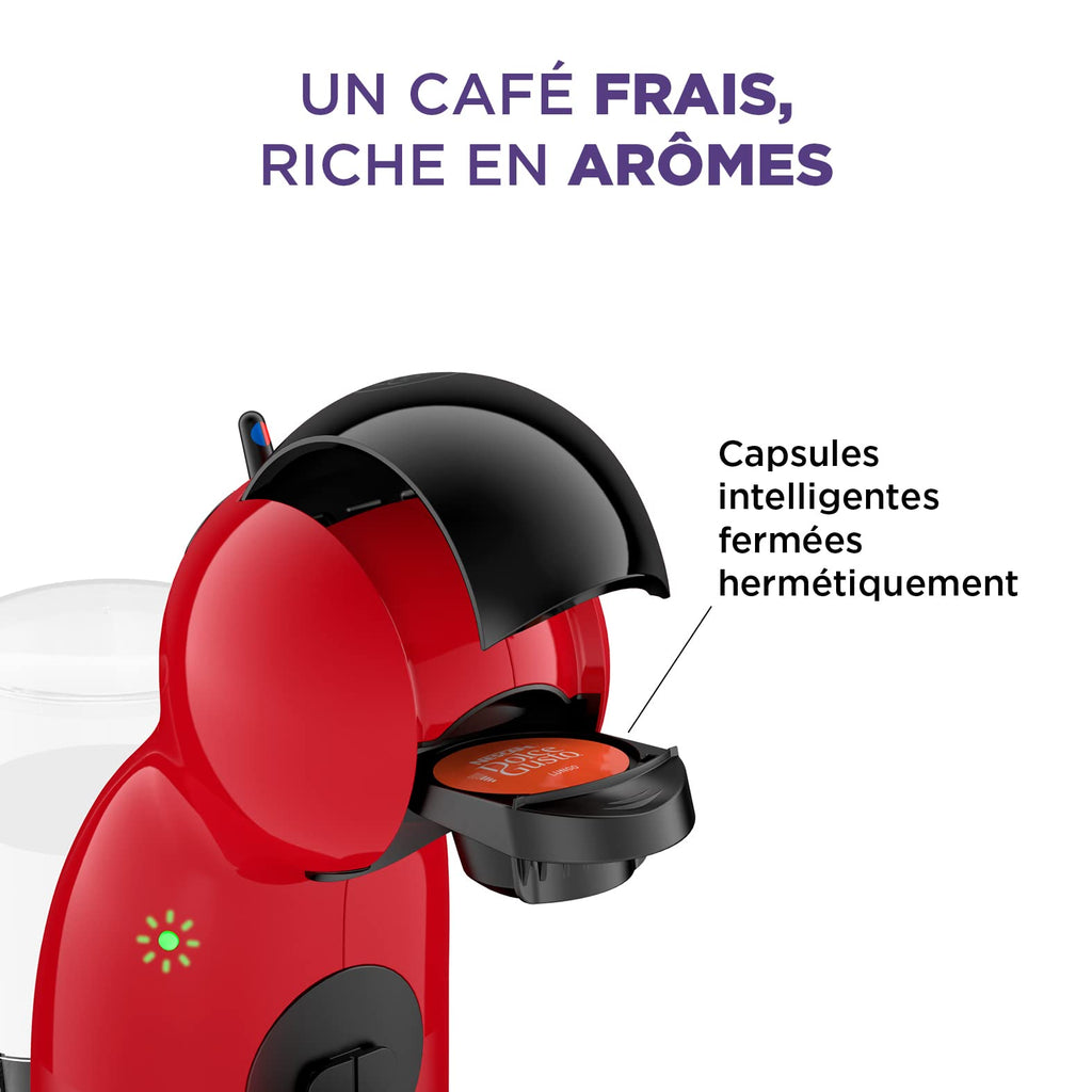 Machine à café capsules, Pression 15 Bars, Cafetière Dosettes Rouge et Noir - Premium Quality