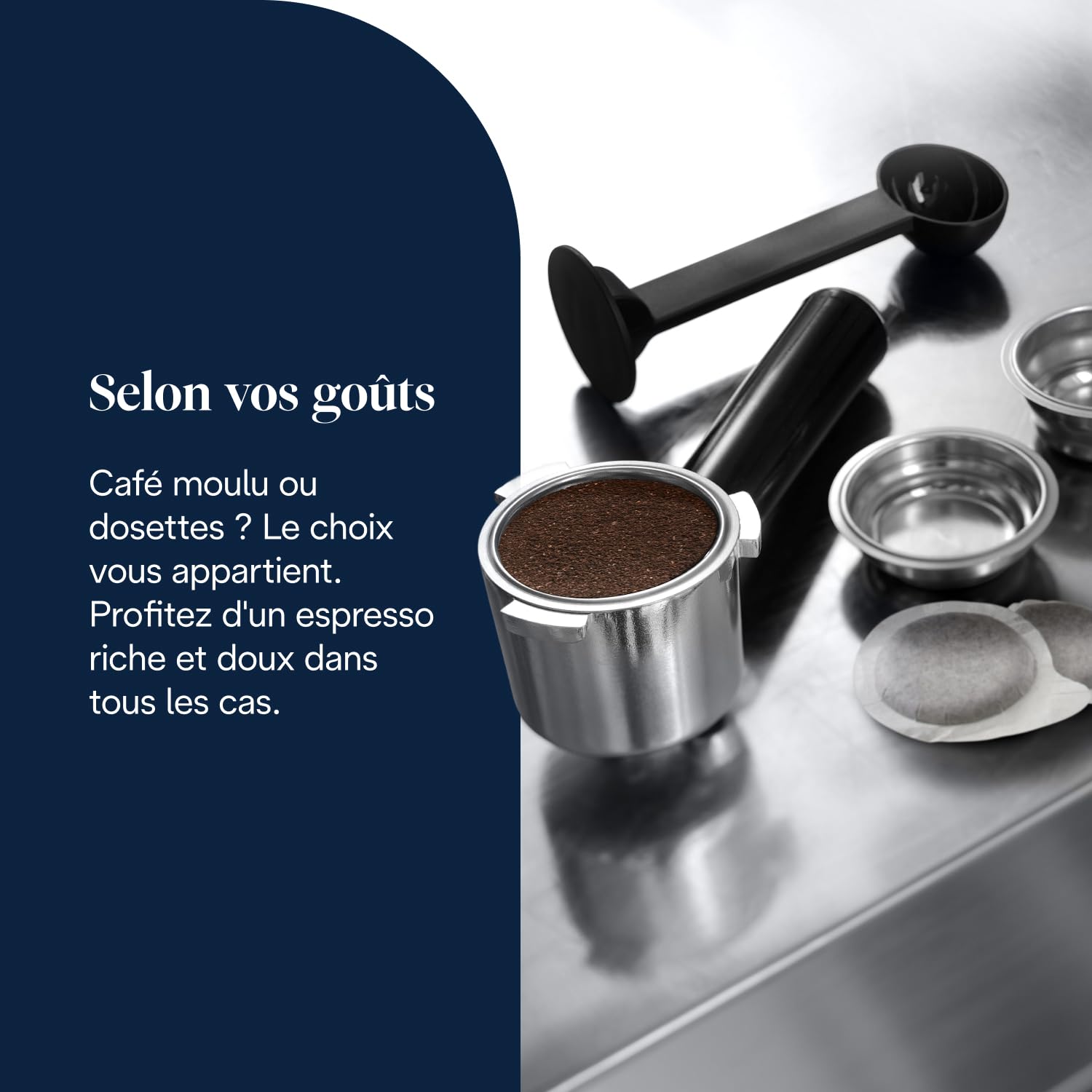 Machine à Expresso avec Buse à Mousse de Lait Professionnelle, Réservoir de 1 L, Boîtier en Métal - Premium Quality