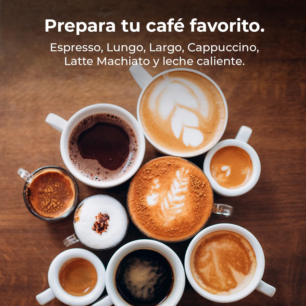 Machine a Café FreeStyle Latte. Cafetière à Capsules avec Réservoir à Lait 400 ml - Premium Quality