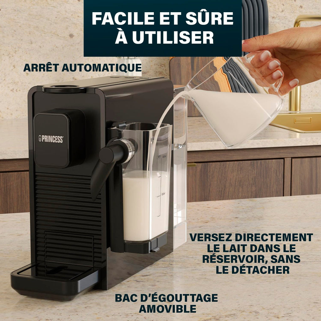 Machine à Café à Capsules and Latte Pro, Lait Automatique, 20 Bars - Premium Quality