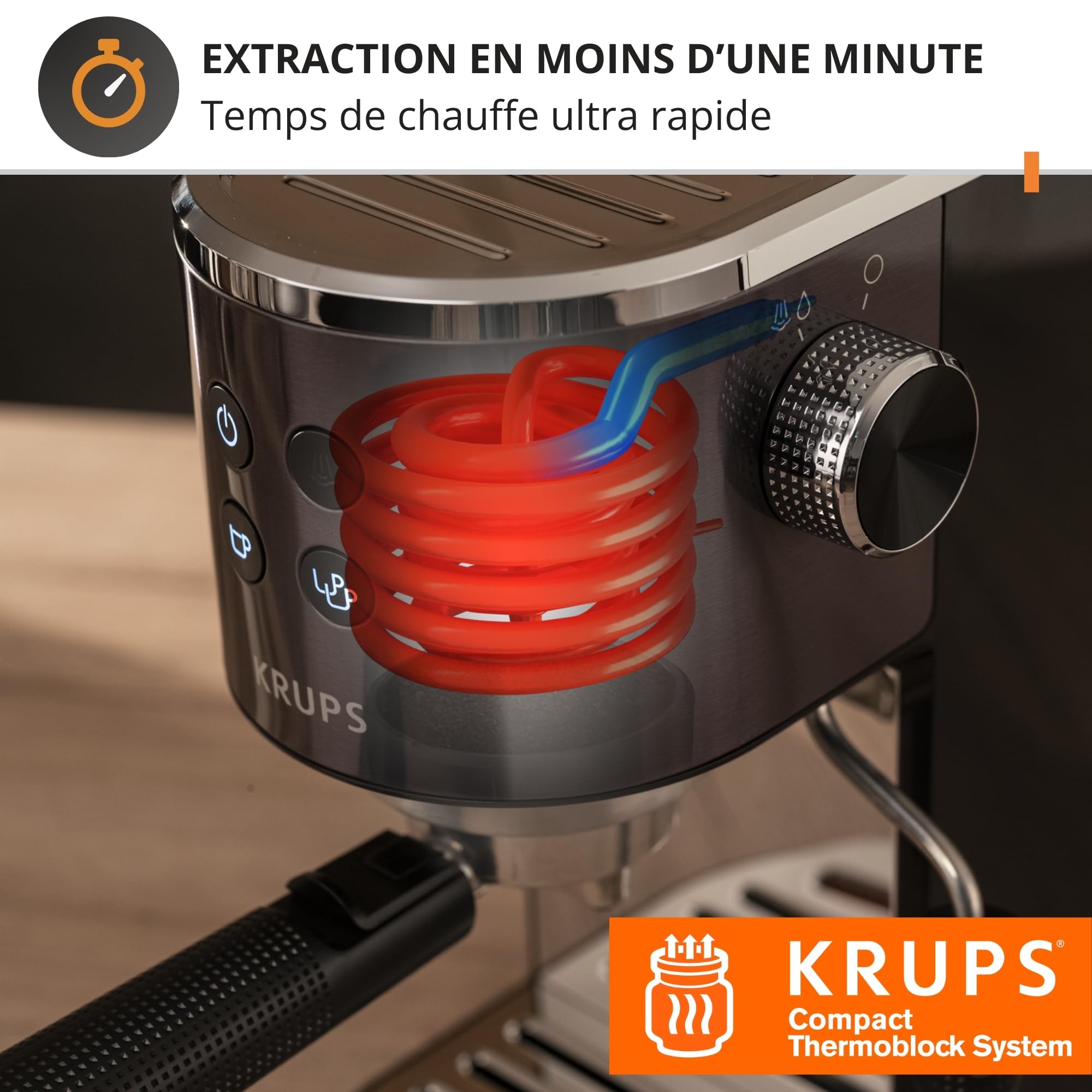 Virtuoso+, Machine expresso manuelle, Café à pompe, Noir - Premium Quality