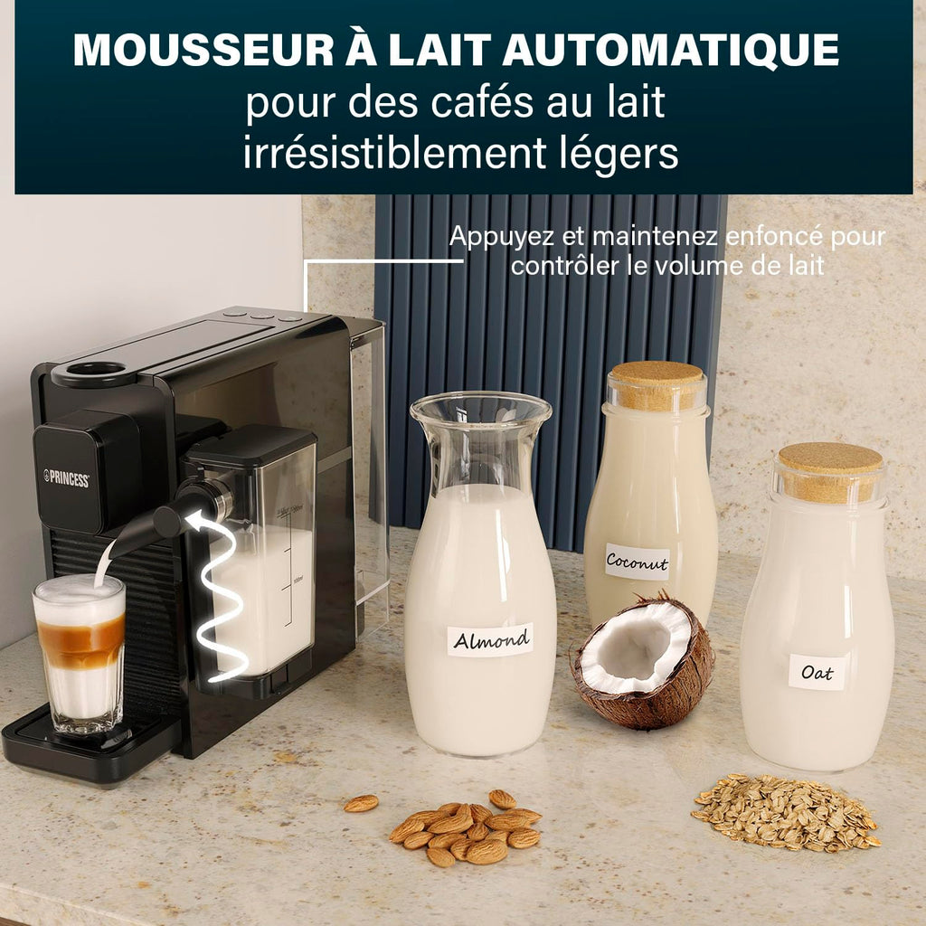 Machine à Café à Capsules and Latte Pro, Lait Automatique, 20 Bars - Premium Quality