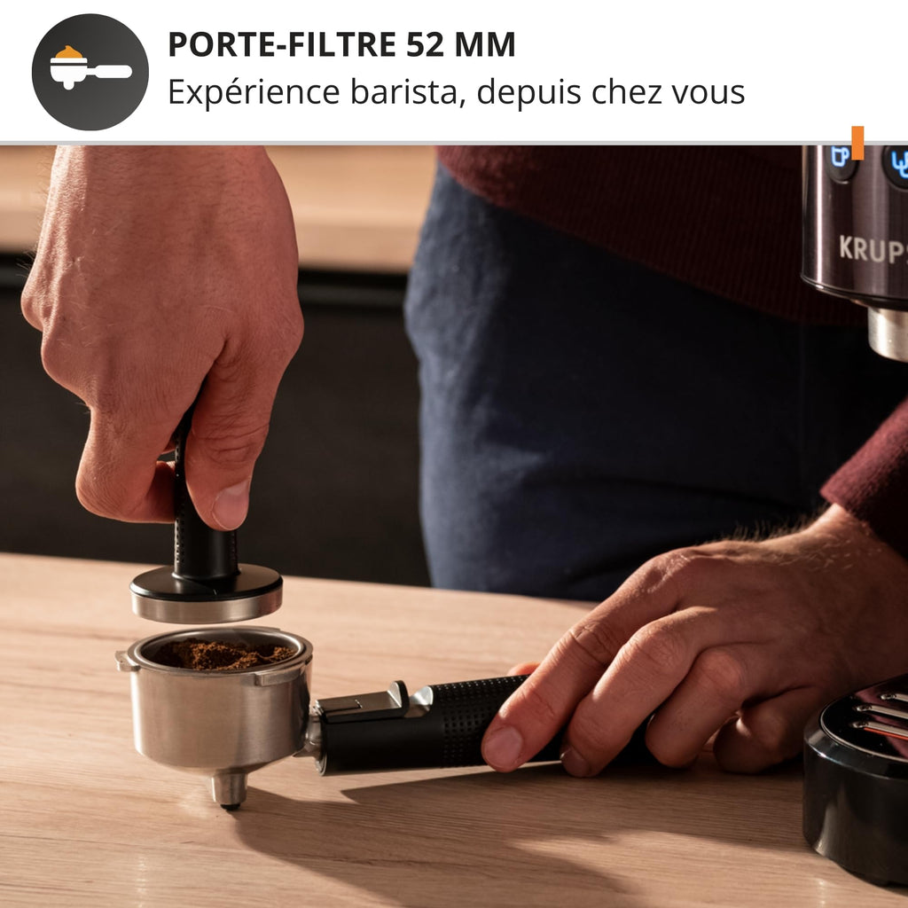 Virtuoso+, Machine expresso manuelle, Café à pompe, Noir - Premium Quality
